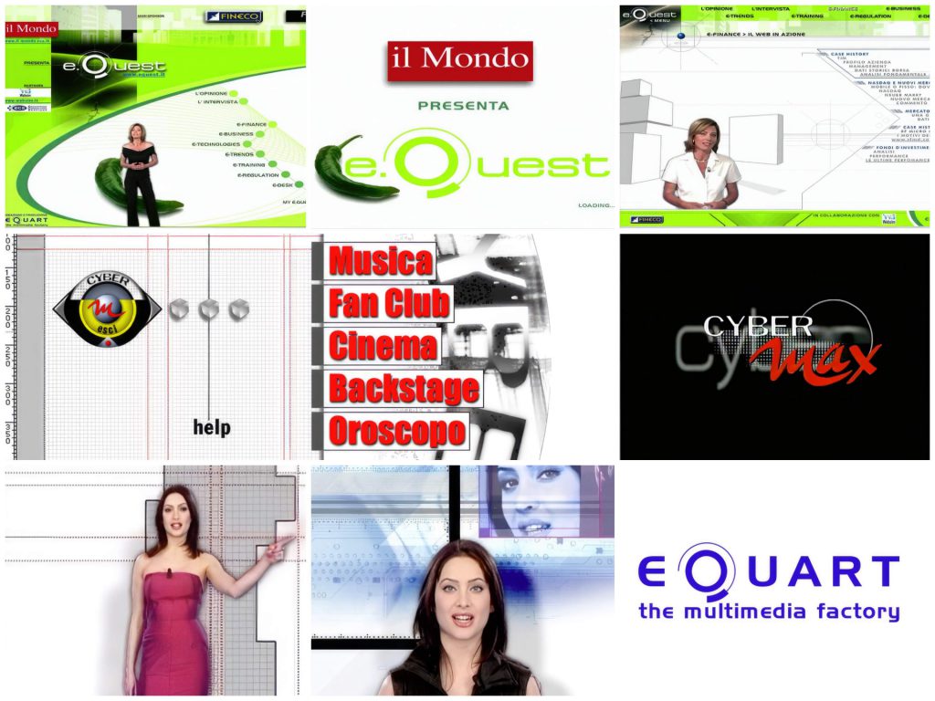 CyberMax eQuest I Format multimediali interattivi prodotti da EQUART dal 1998 al 2001